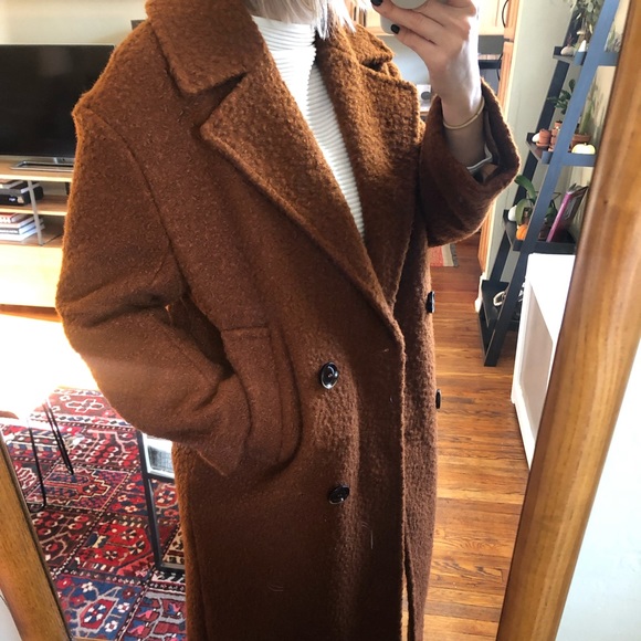 Nwt Topshop Boucl Button Front Coat 